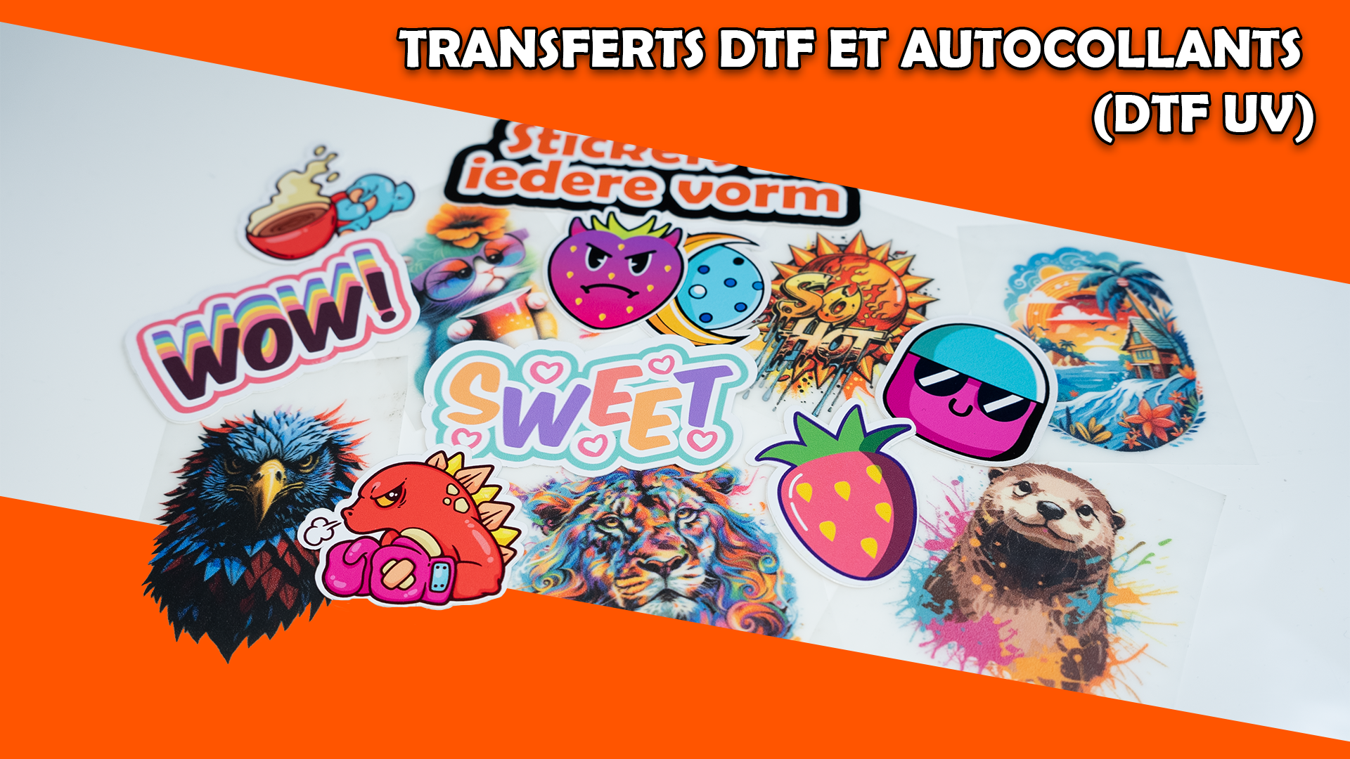 Transferts DTF et autocollants (DTF UV)
