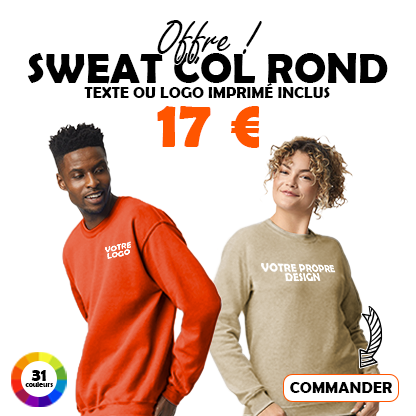 Sweat col rond personnalisé
