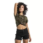 Dames camo shirt met halve mouw